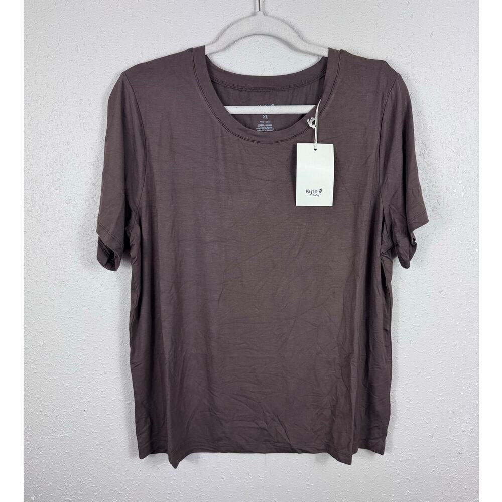 NWT Kyte Baby Brown Short Sleeve Bamboo Rayon Tee Womens XL